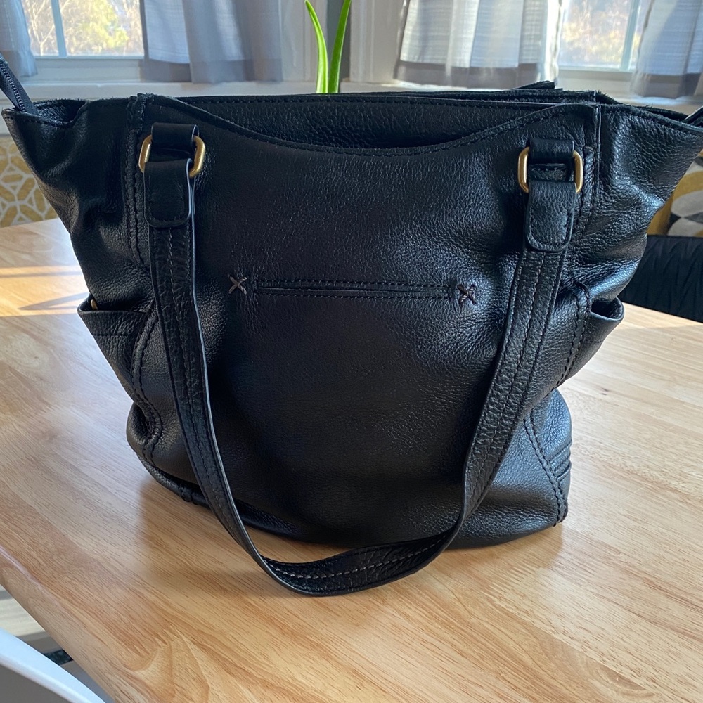 The Sak black leather purse, great condition!